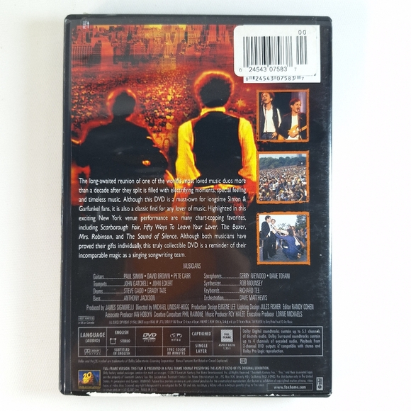 Simon and Garfunfunkel Live Concert DVD's Central Park Old Friends - Picture 3 of 12